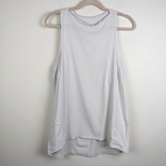 LULULEMON Back in Action Tank size 8 white muscle tank loose fit - Picture 7 of 12